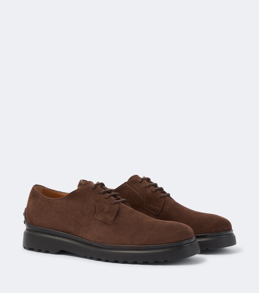 Scarpe stringate in suede