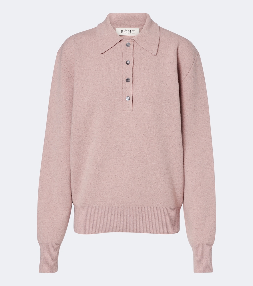 Róhe Pullover polo in misto lana