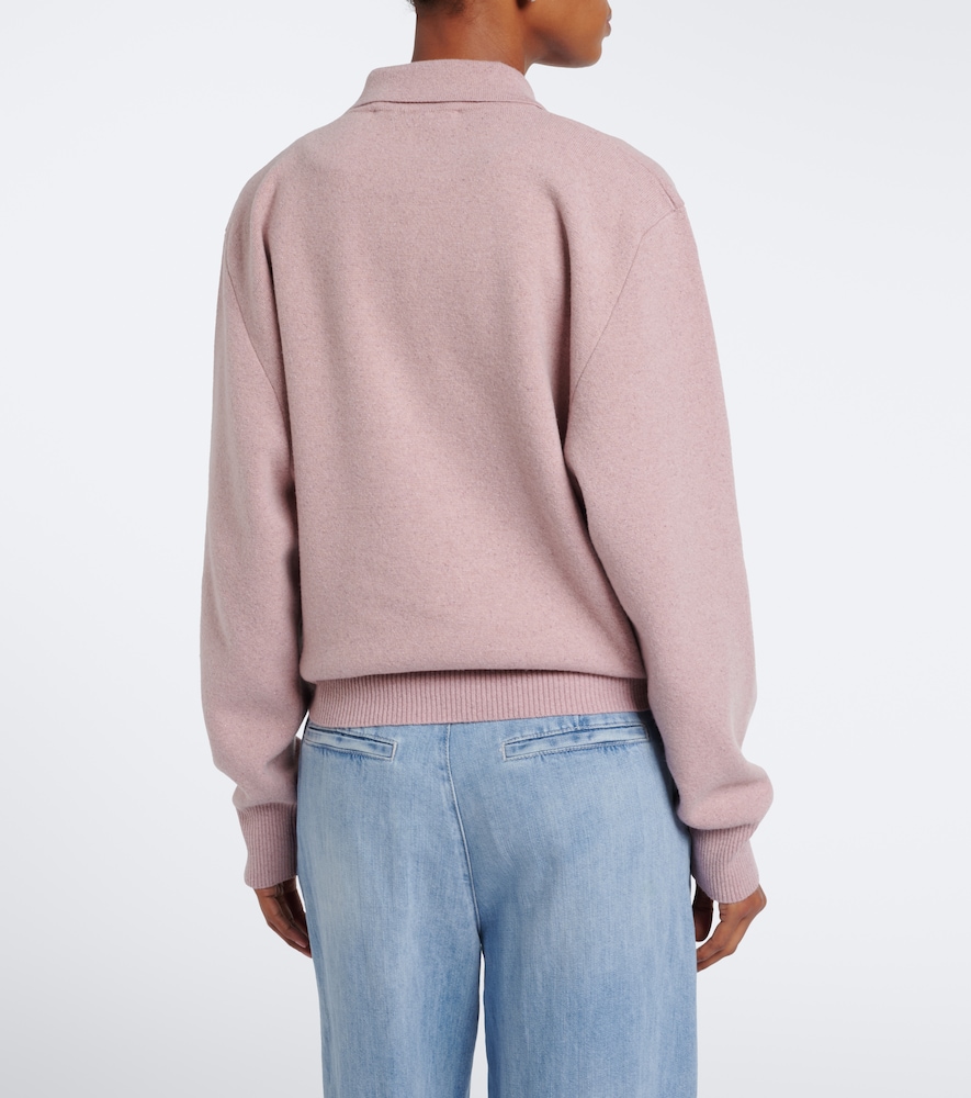 Róhe Knitted Wool-Blend Polo Sweater