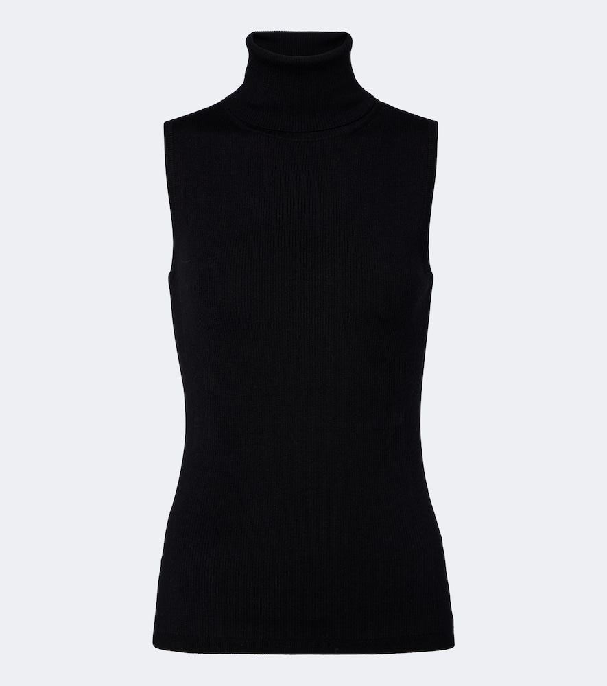 Jardin des Orangers Ribbed-knit virgin wool turtleneck top