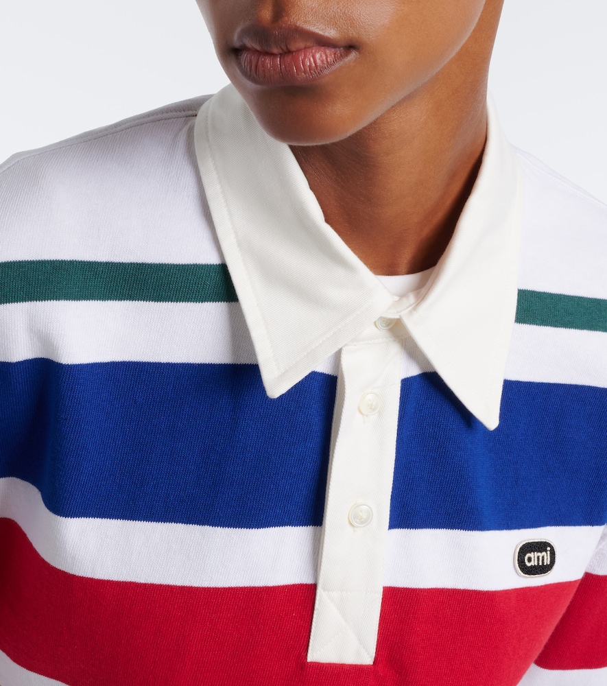 Striped Oversized Cotton Polo