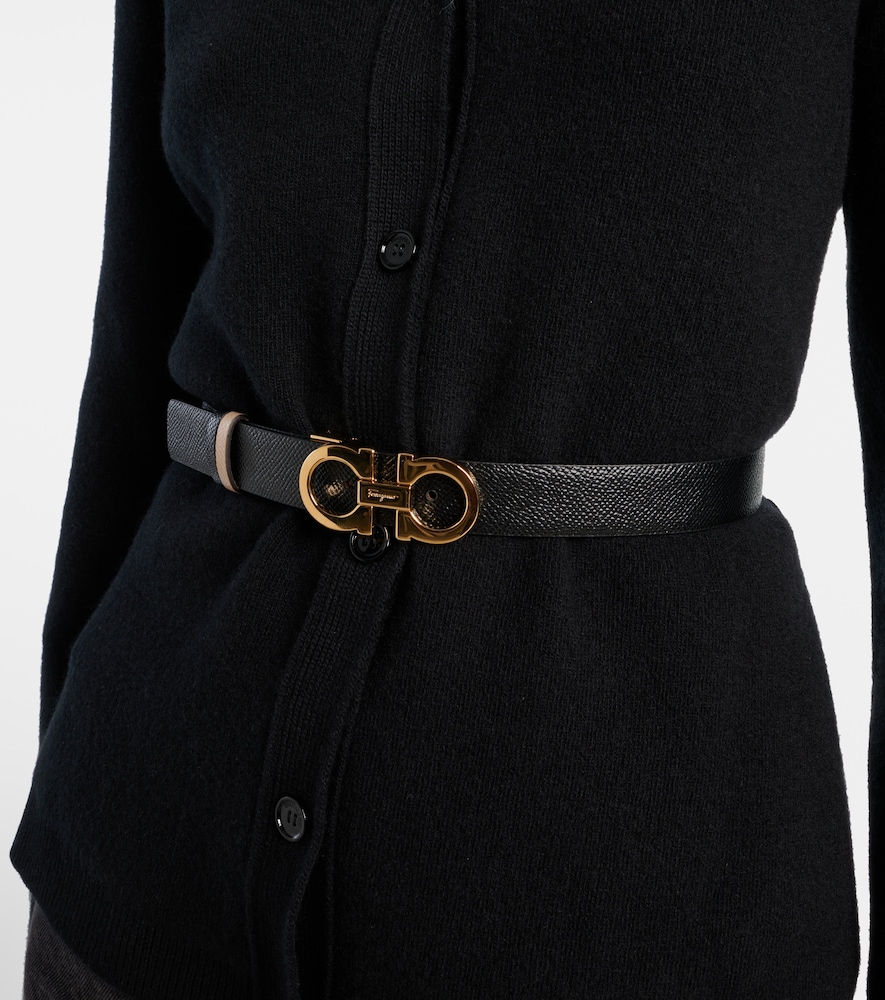  Ferragamo Ferragamo Reversible Gancini Leather Belt 