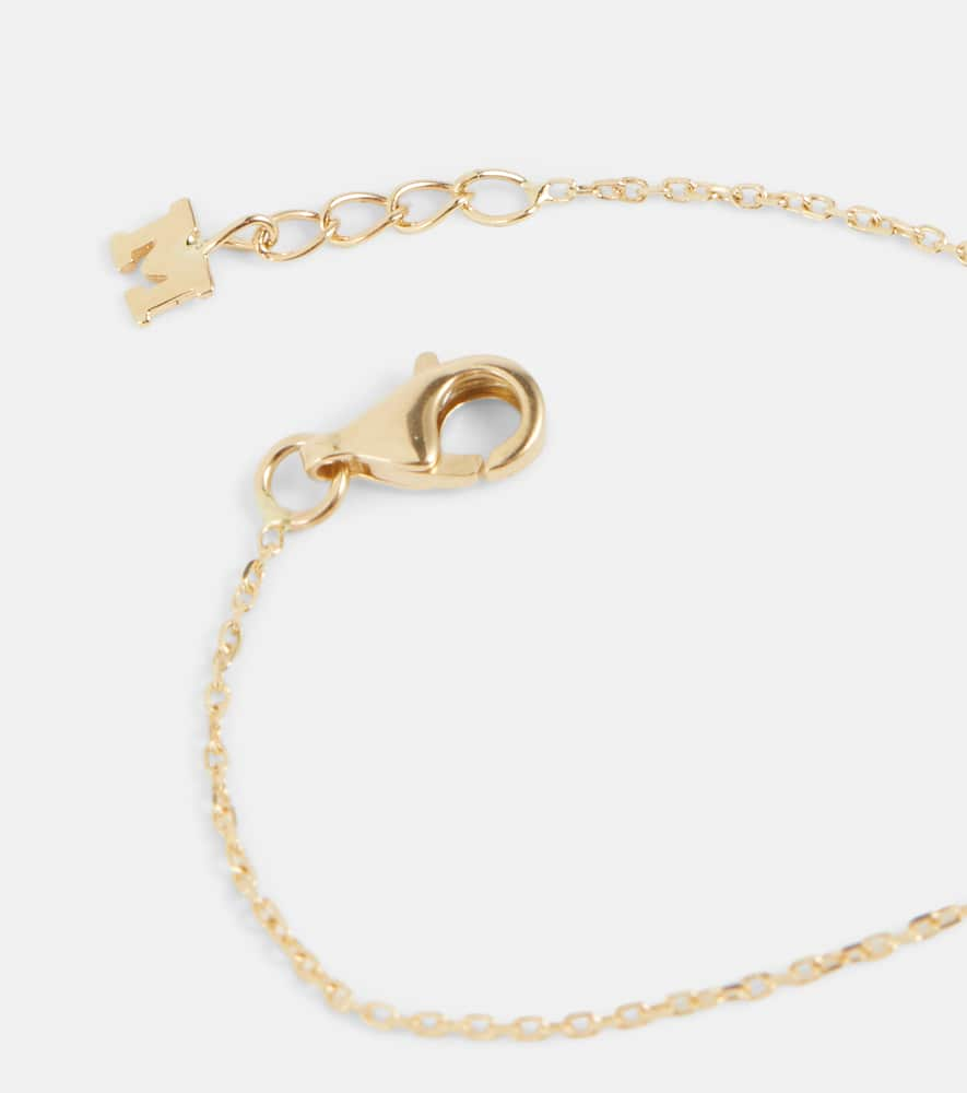 Shop Mateo 14kt Gold Chain Bracelet With Diamonds And Pearls In Yellow Gold