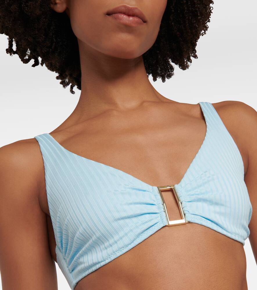 Melissa Odabash Bel Air Bikini Top In Sky Ribbed