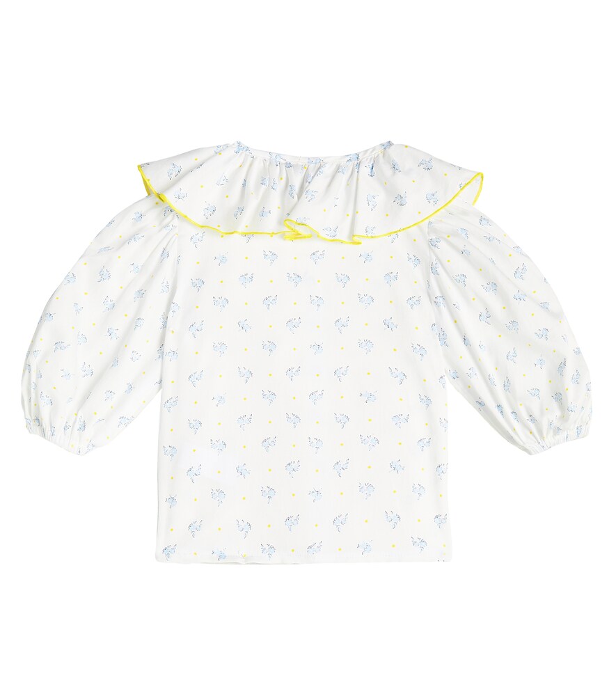  Paade Mode Paade Mode Ruched Floral Cotton Shirt 