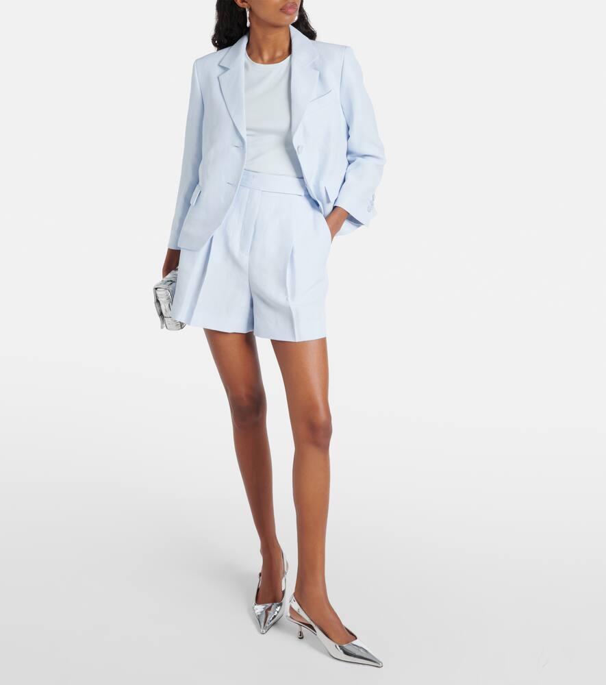 Dorothee Schumacher Summer Cruise Cropped Blazer In Soft Blue