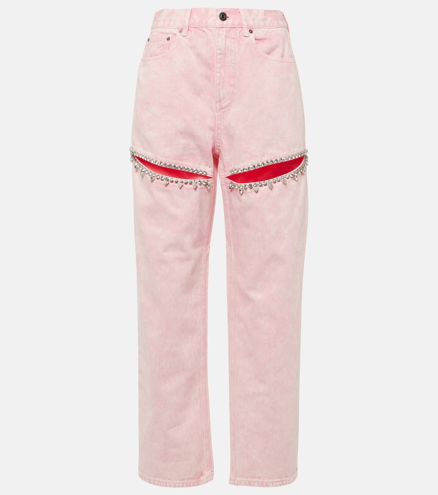 Area Jean straight dcoupes et ornements 434 €
