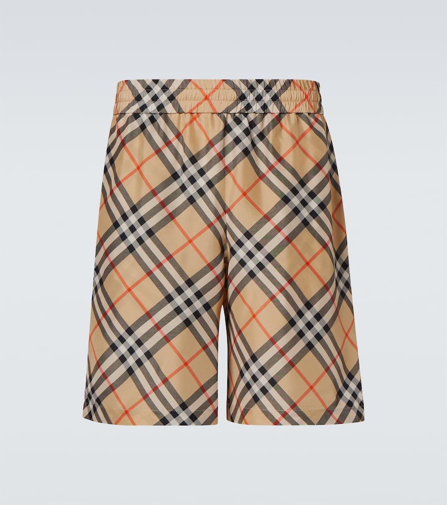 Burberry Burberry Check silk Bermuda shorts