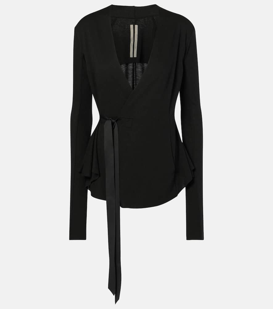 Rick Owens Hollywood wrap jacket