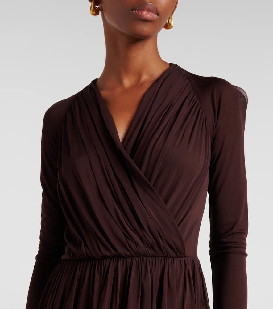 针织裹身连衣裙