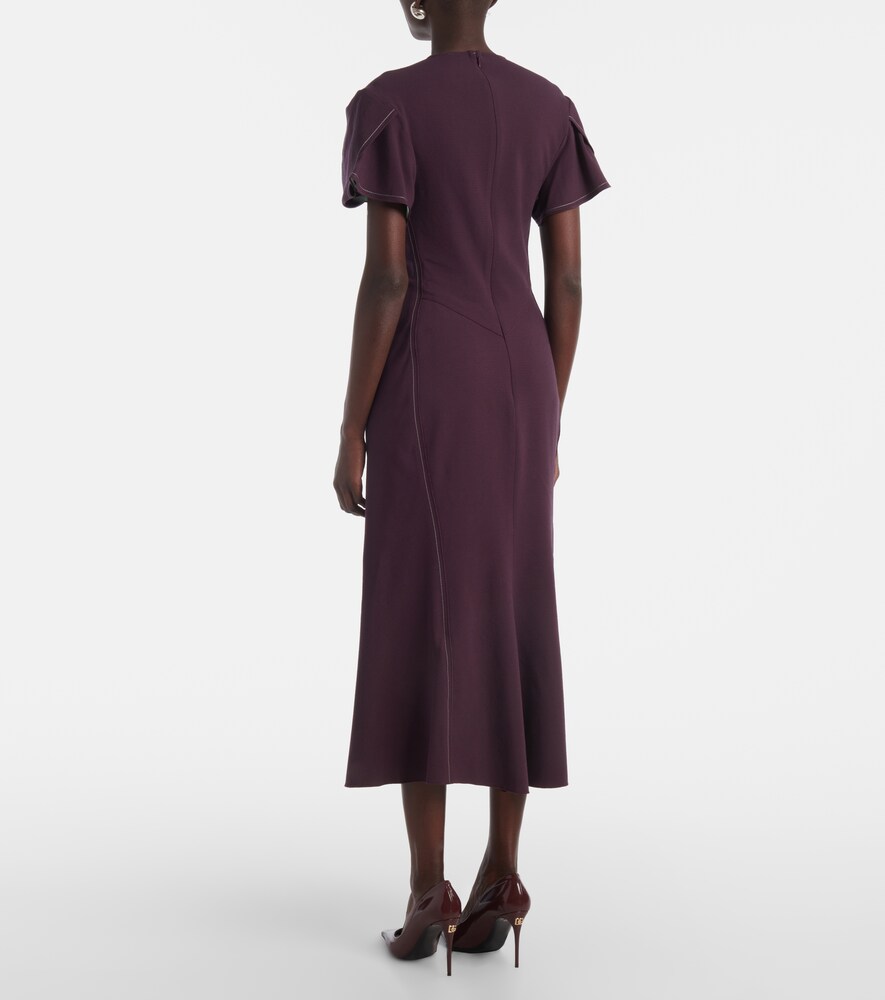  Victoria Beckham Victoria Beckham Midikleid Aus Einem Wollgemisch 