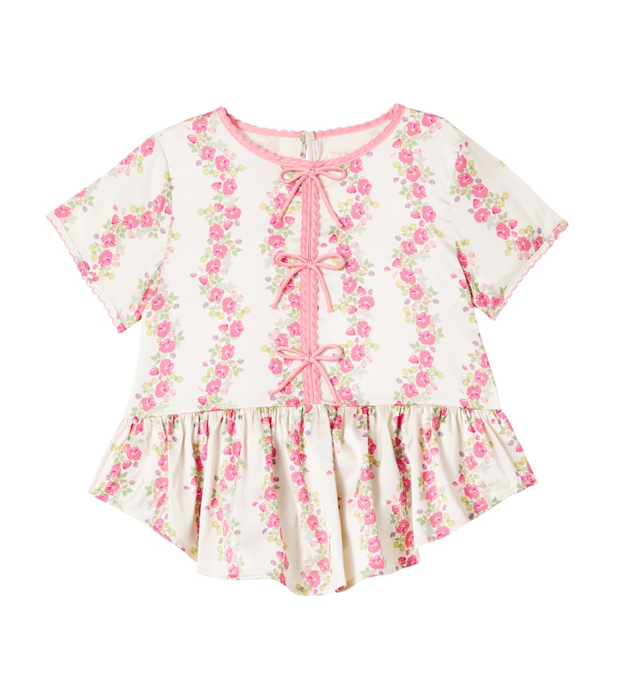 Konges Slojd Sheeny Floral Blouse In Multicoloured