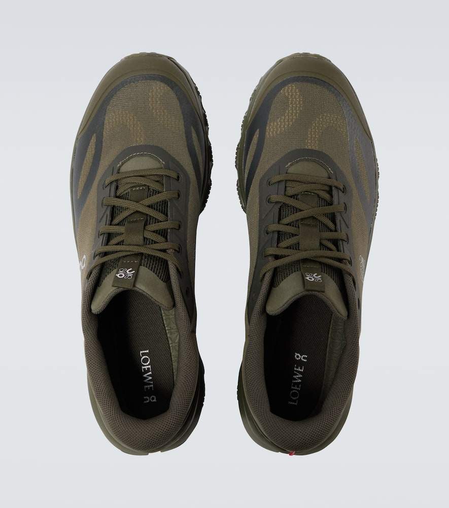 Loewe On Cloudventure 2.0 Rubber-trimmed Mesh Sneakers In Green