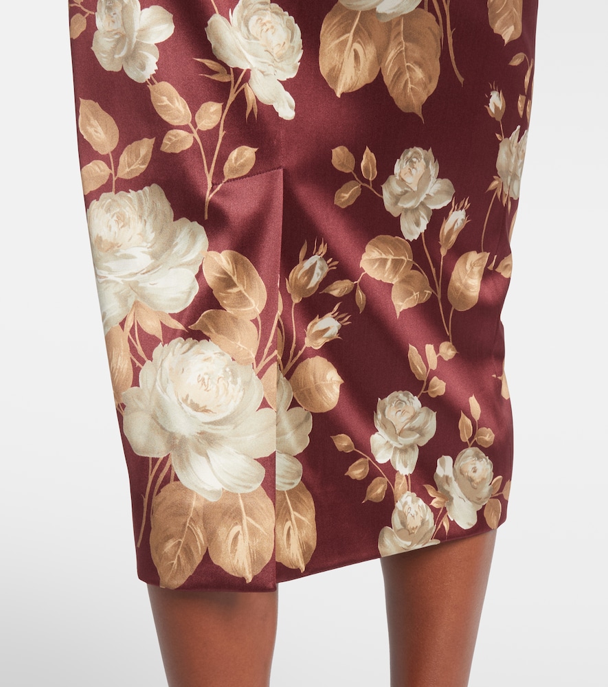  Dolce&gabbana Dolce&gabbana High-rise-midirock Aus Satin 