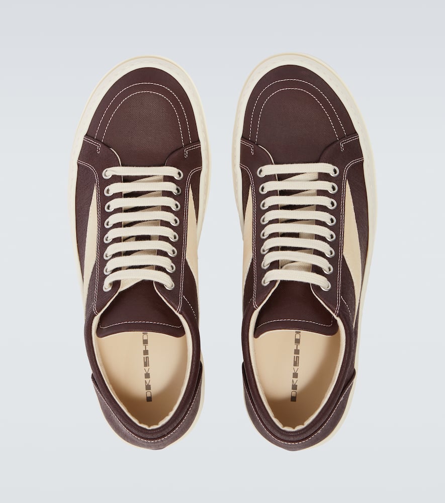 Rick Owens Sneakers Low-top Concordians Runway Vintage In Suede Leather In Brown