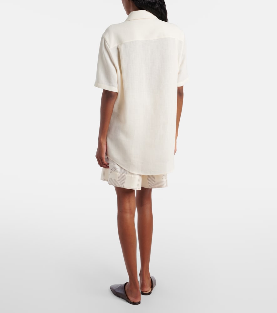  Loro Piana Loro Piana Shirley Linen Crãªpe Shirt 
