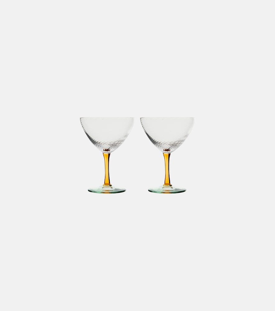 Nasonmoretti Unisex Multicoloured Set Of 2 Glass Cocktail Glasses - Mytheresa
