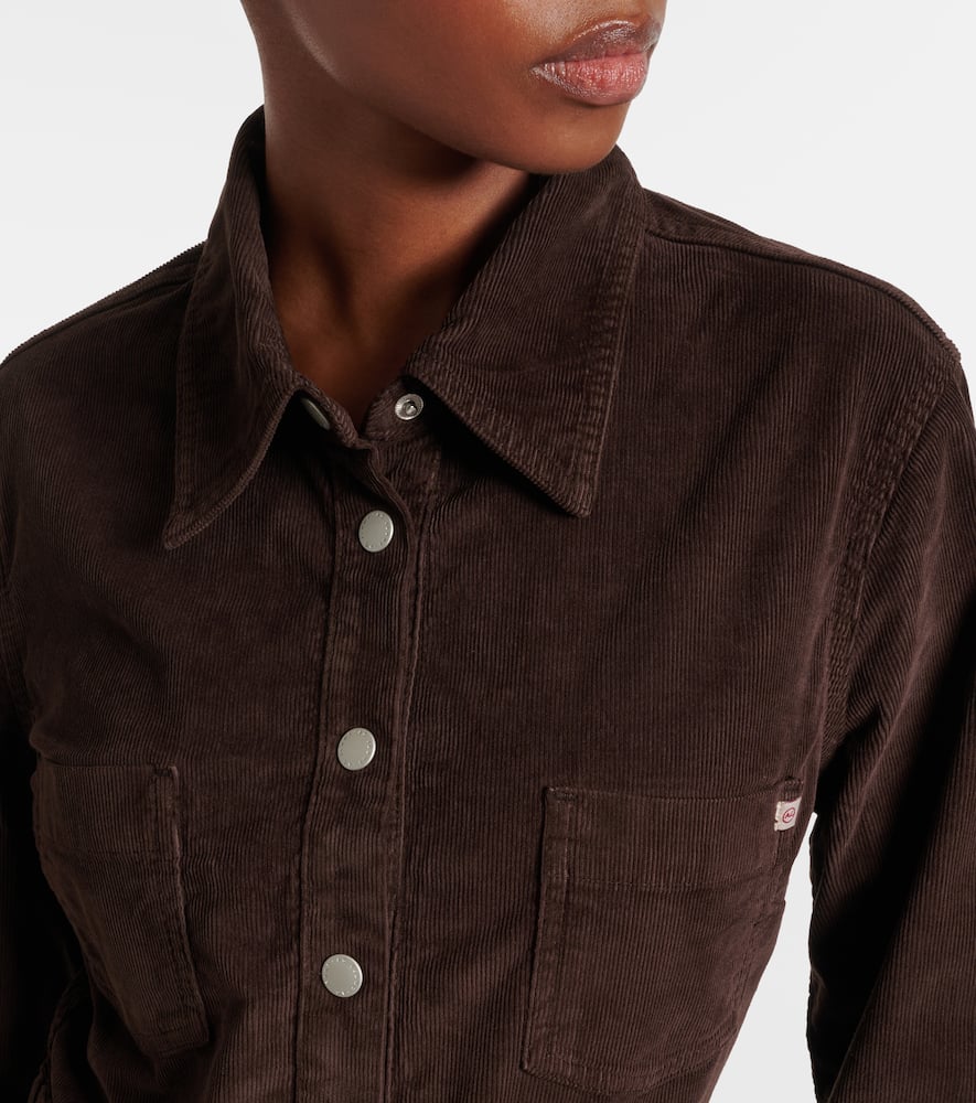 Ag Marseille Denim Shirt Dress In Brown