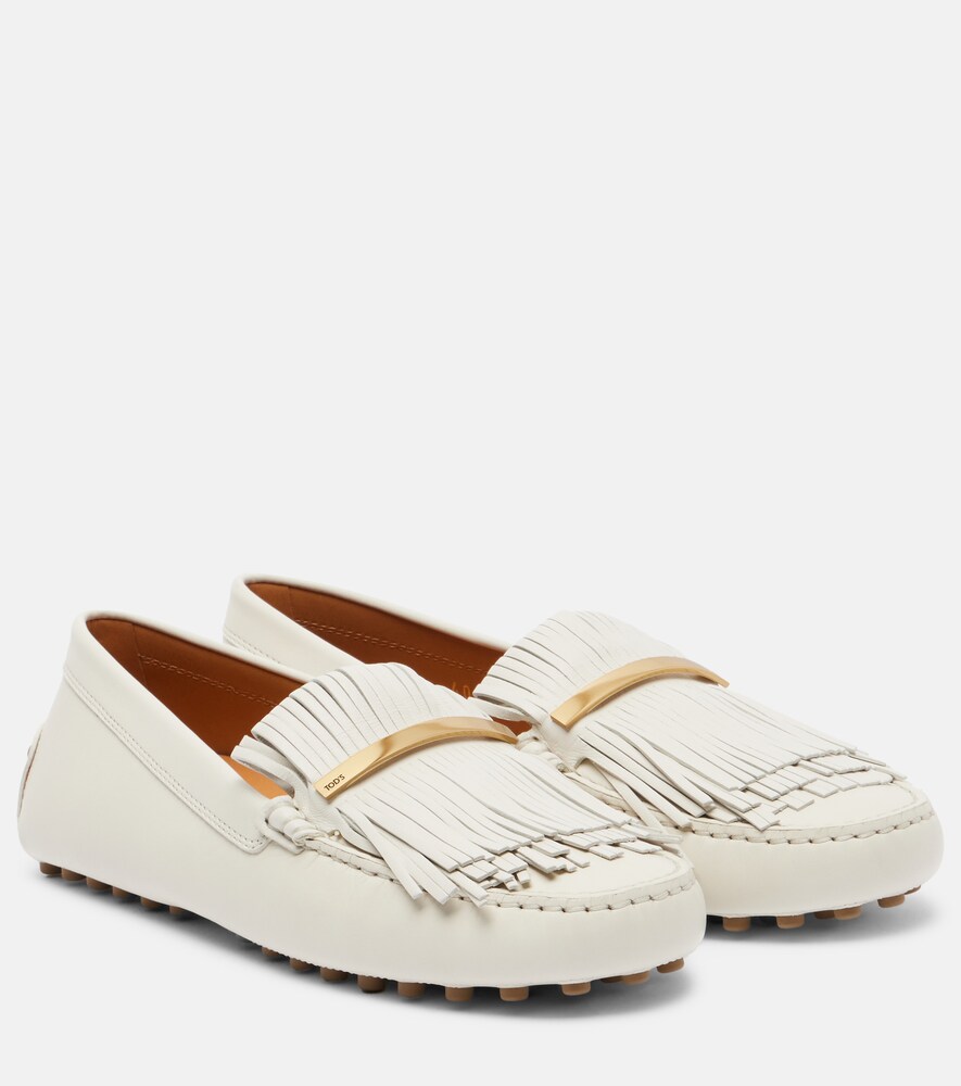 Tod's Gommino fringed leather driving shoes