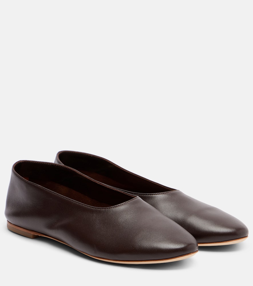 Alba leather ballet flats