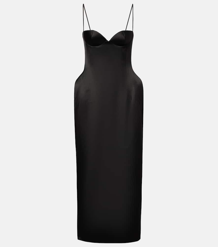 Silk midi dress