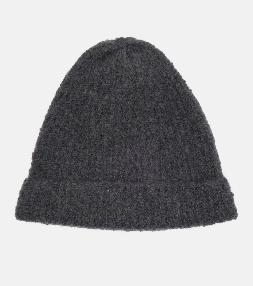 The Row Leomir Cashmere, Alpaca, And Silk Beanie In Black