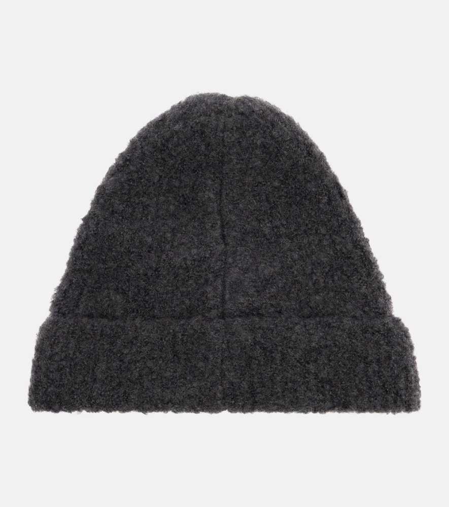 The Row Leomir Cashmere, Alpaca, And Silk Beanie In Black