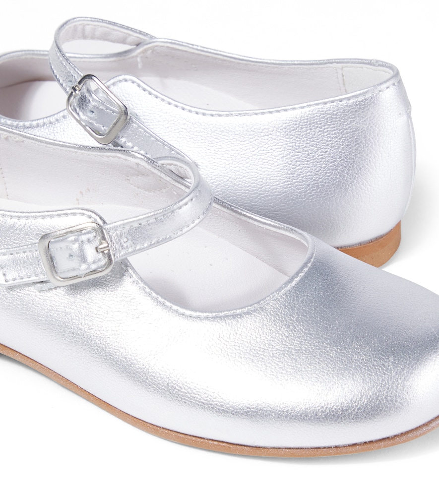  La Coqueta La Coqueta Mary-jane-ballerinas Aus Metallic-leder 