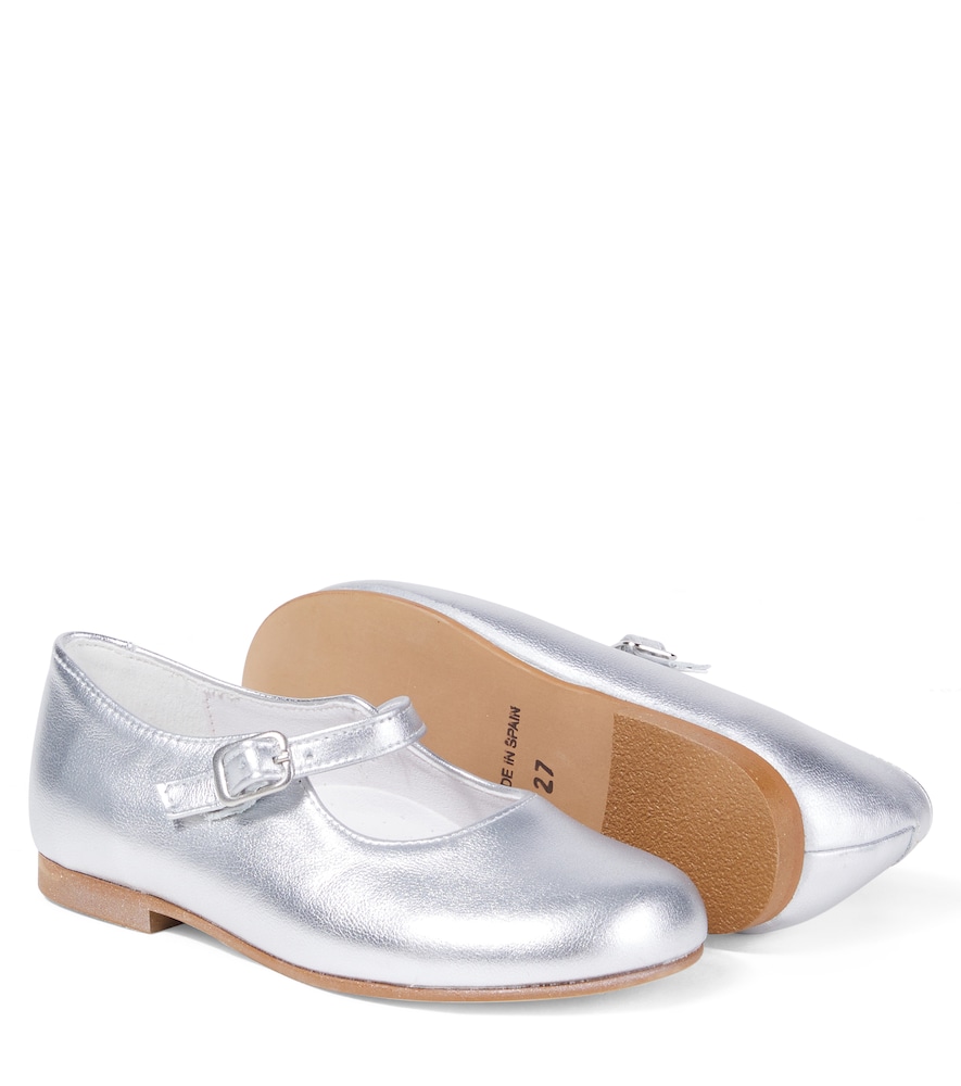  La Coqueta La Coqueta Mary-jane-ballerinas Aus Metallic-leder 