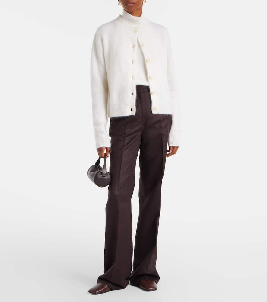 Lisa Yang Azalea Cashmere Cardigan In White