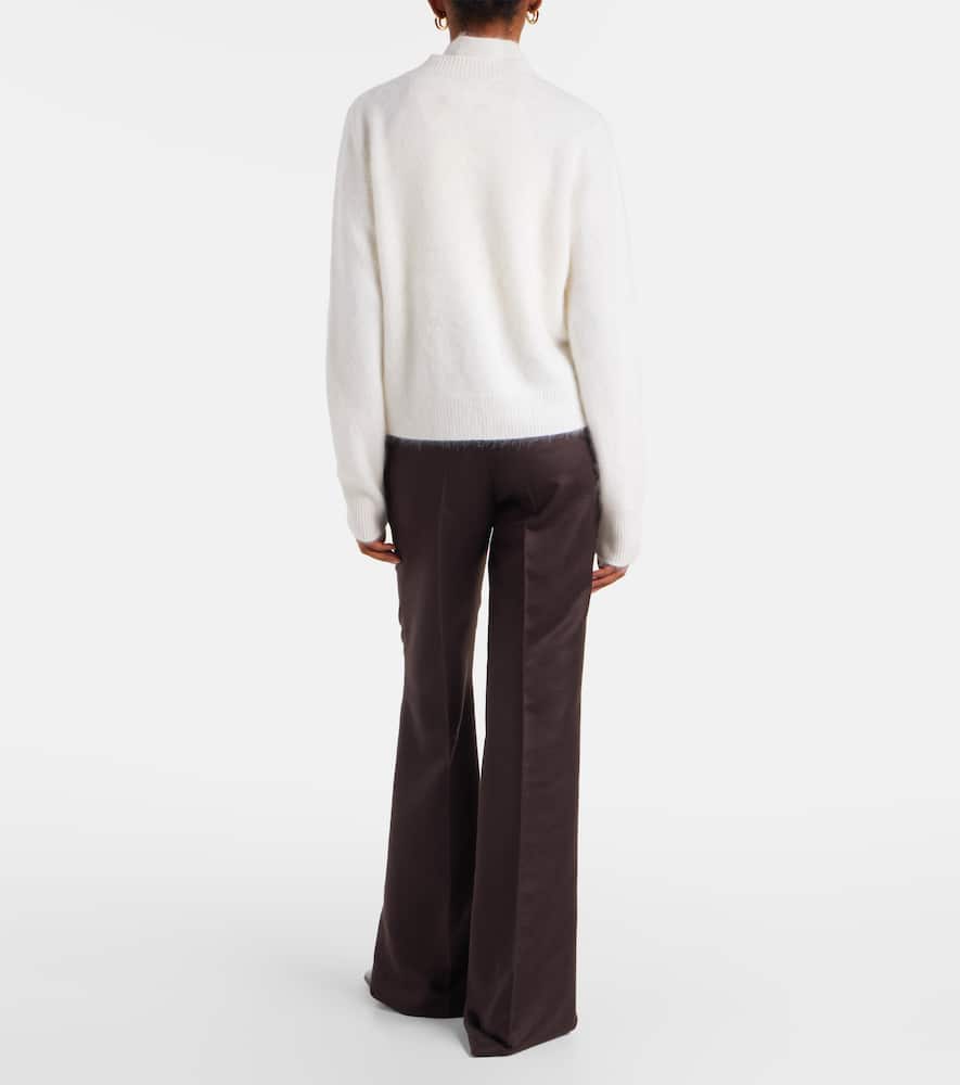 Lisa Yang Azalea Cashmere Cardigan In White