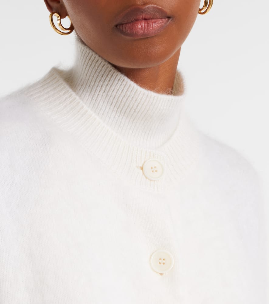 Lisa Yang Azalea Cashmere Cardigan In White