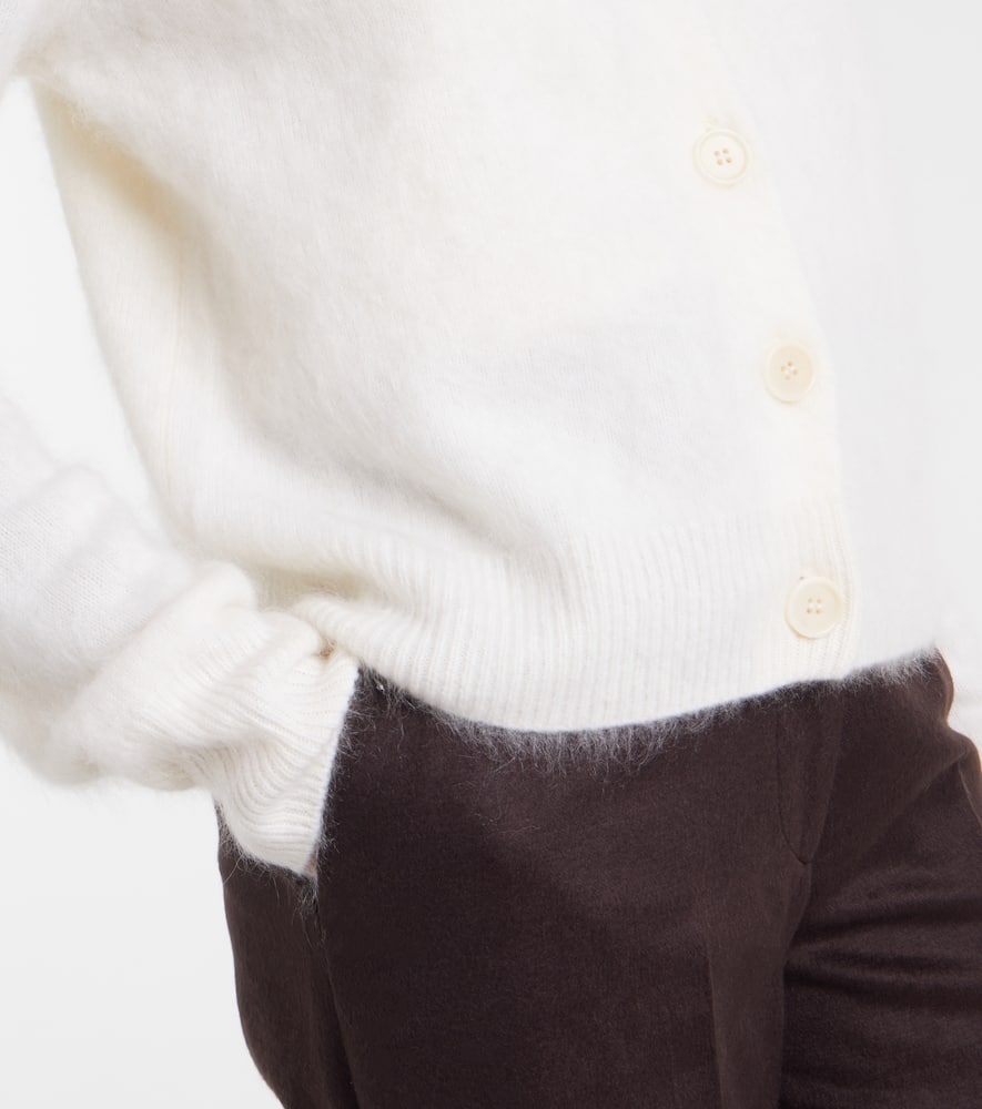 Lisa Yang Azalea Cashmere Cardigan In White