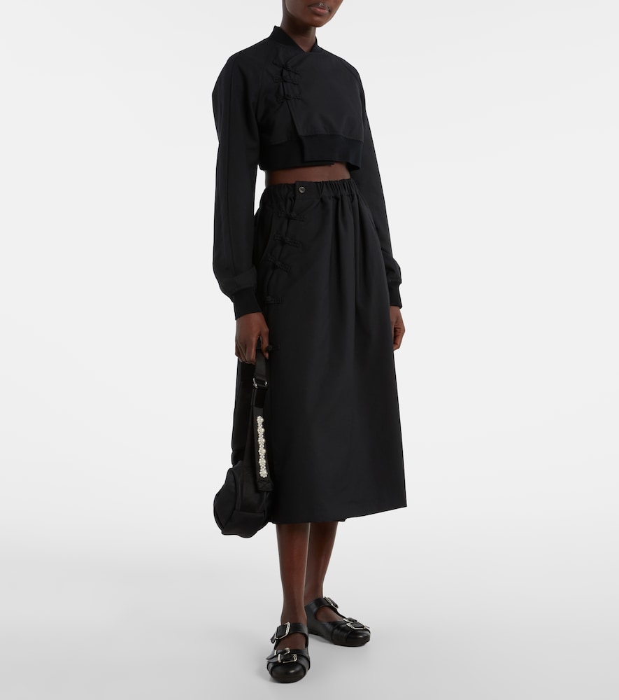 Noir Kei Ninomiya Cropped wool top