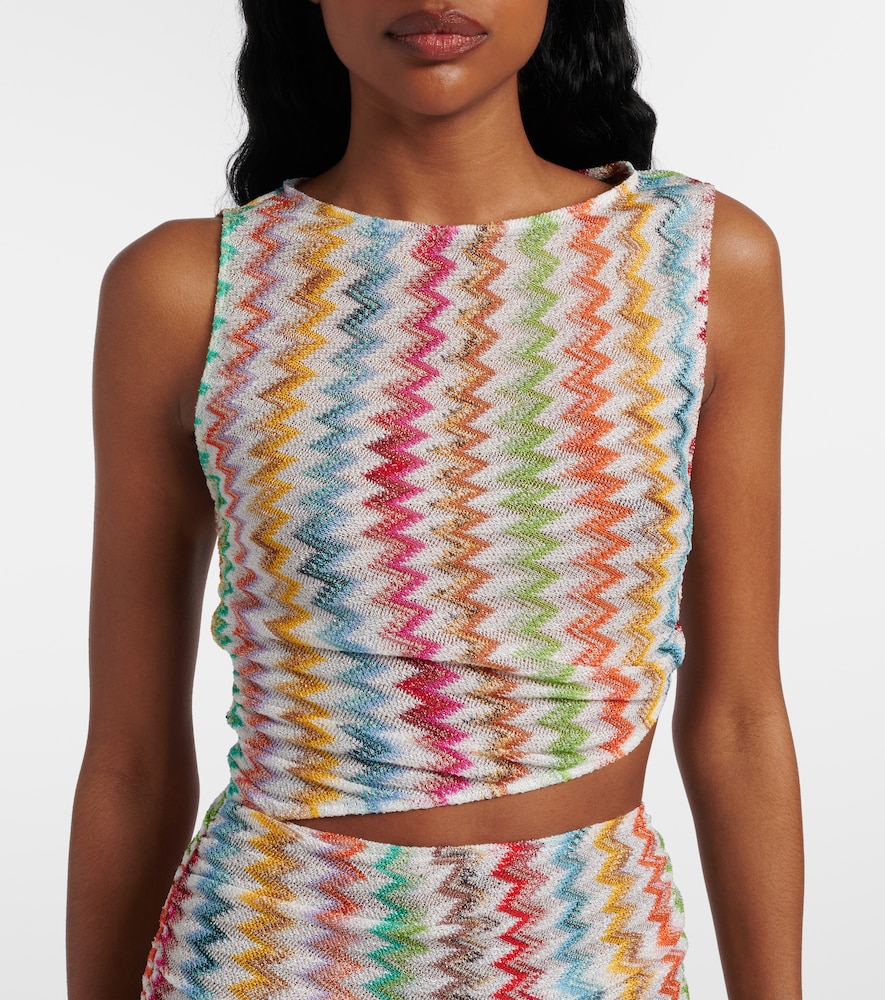  Missoni Missoni Minikleid Zigzag Aus Häkelstrick 