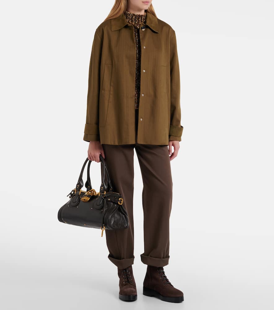 Aquazzura Ben 20 Suede Combat Boots In Brown