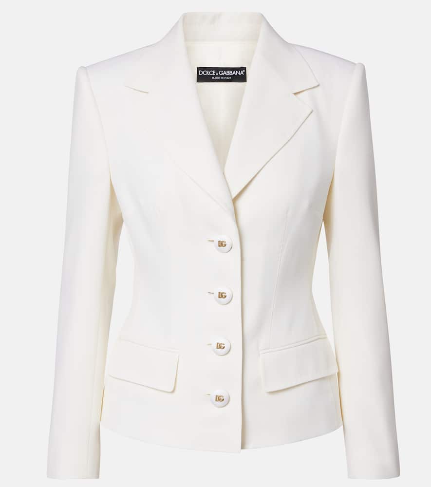 Collegejacke aus einem Wollgemisch