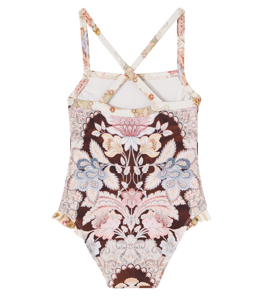 Zimmermann Floral Swimsuit In Multi