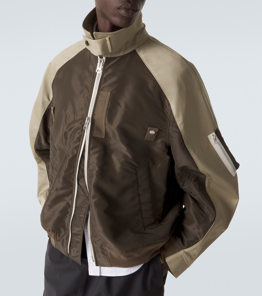  Sacai Sacai Blouson Aus Baumwolle Und Twill 