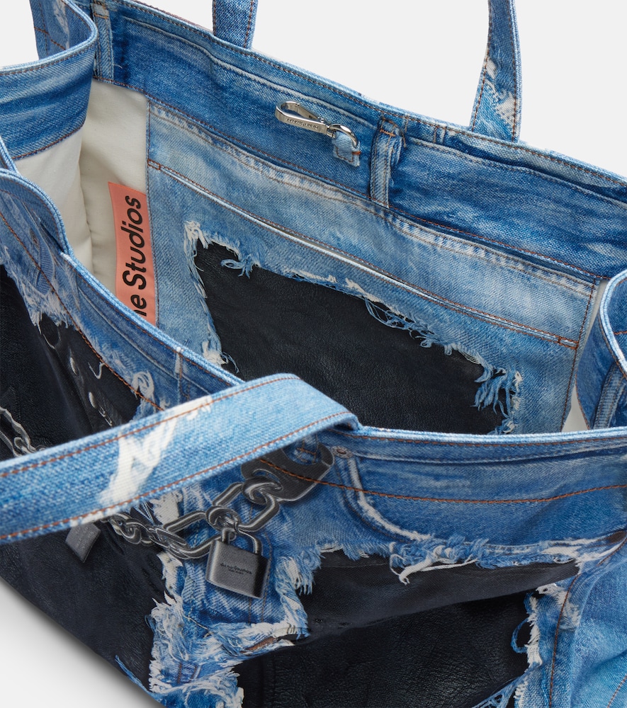  Acne Studios Acne Studios Trompe-l'oeil Denim Tote Bag 