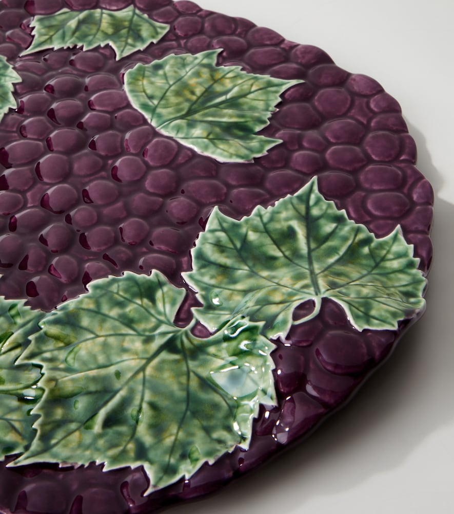  Bordallo Pinheiro Bordallo Pinheiro Grapes Earthenware Platter 