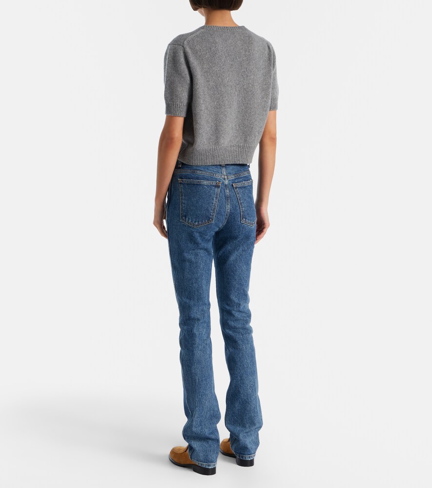  Khaite Khaite Jeans Slim Daria De Tiro Medio 