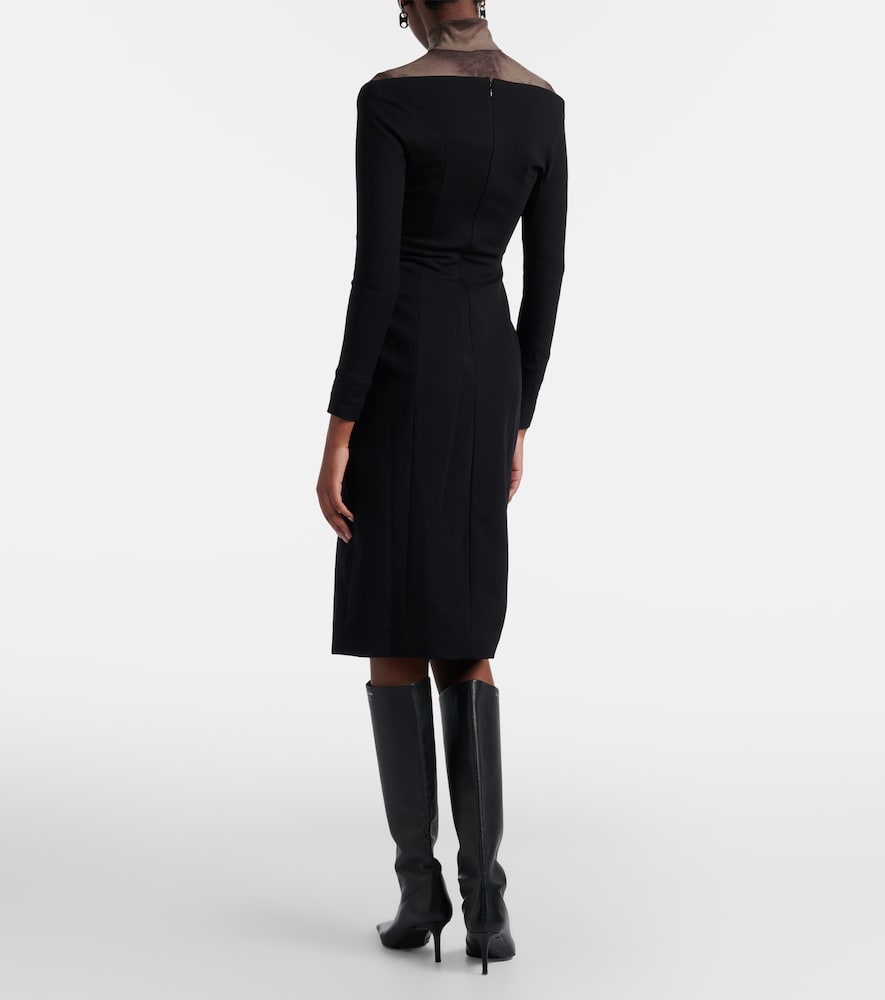  Acne Studios Acne Studios Off-shoulder Midi Dress 