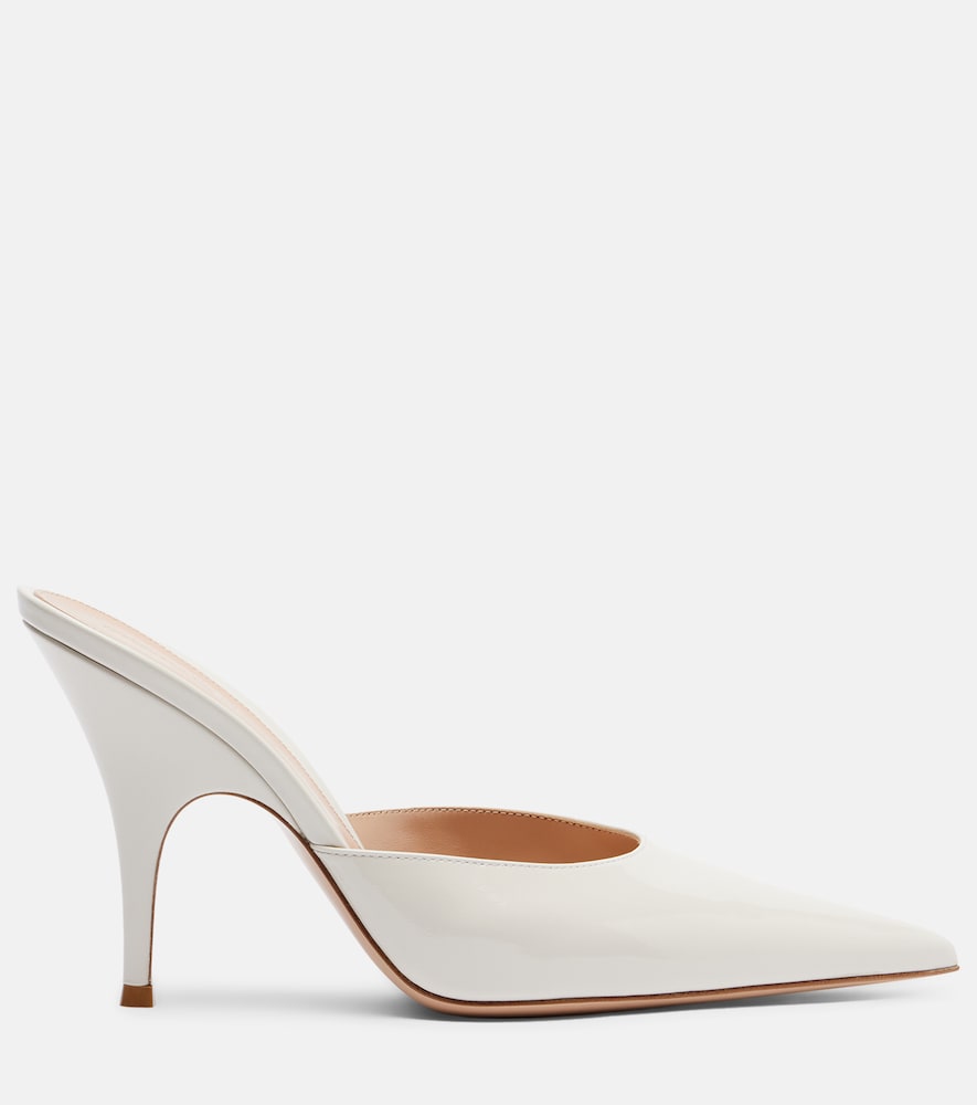 Gianvito Rossi Gianvito Rossi Patent Leather Mules 