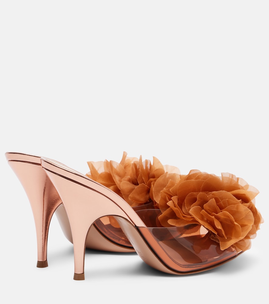 Igea Floral-Appliqué Pvc Mules