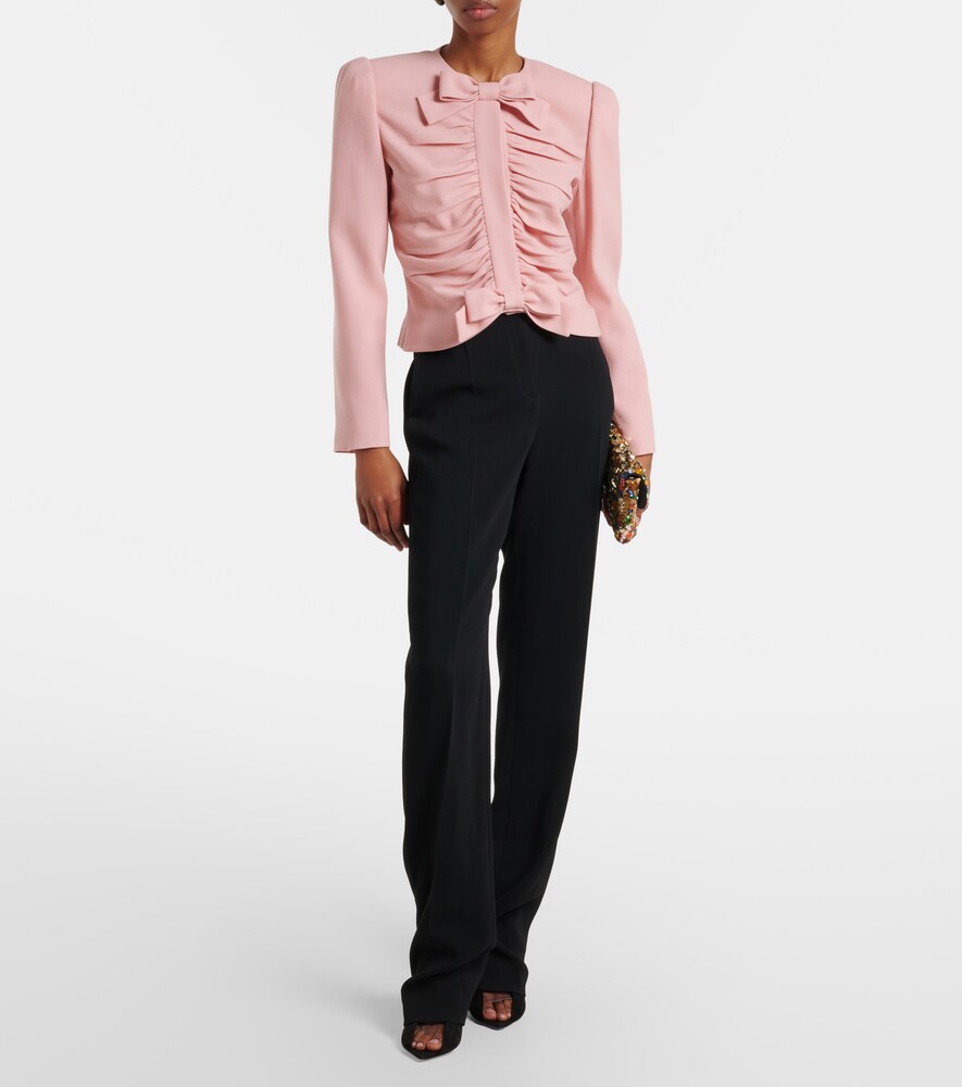  Valentino Valentino Virgin Wool Crepe Jacket 