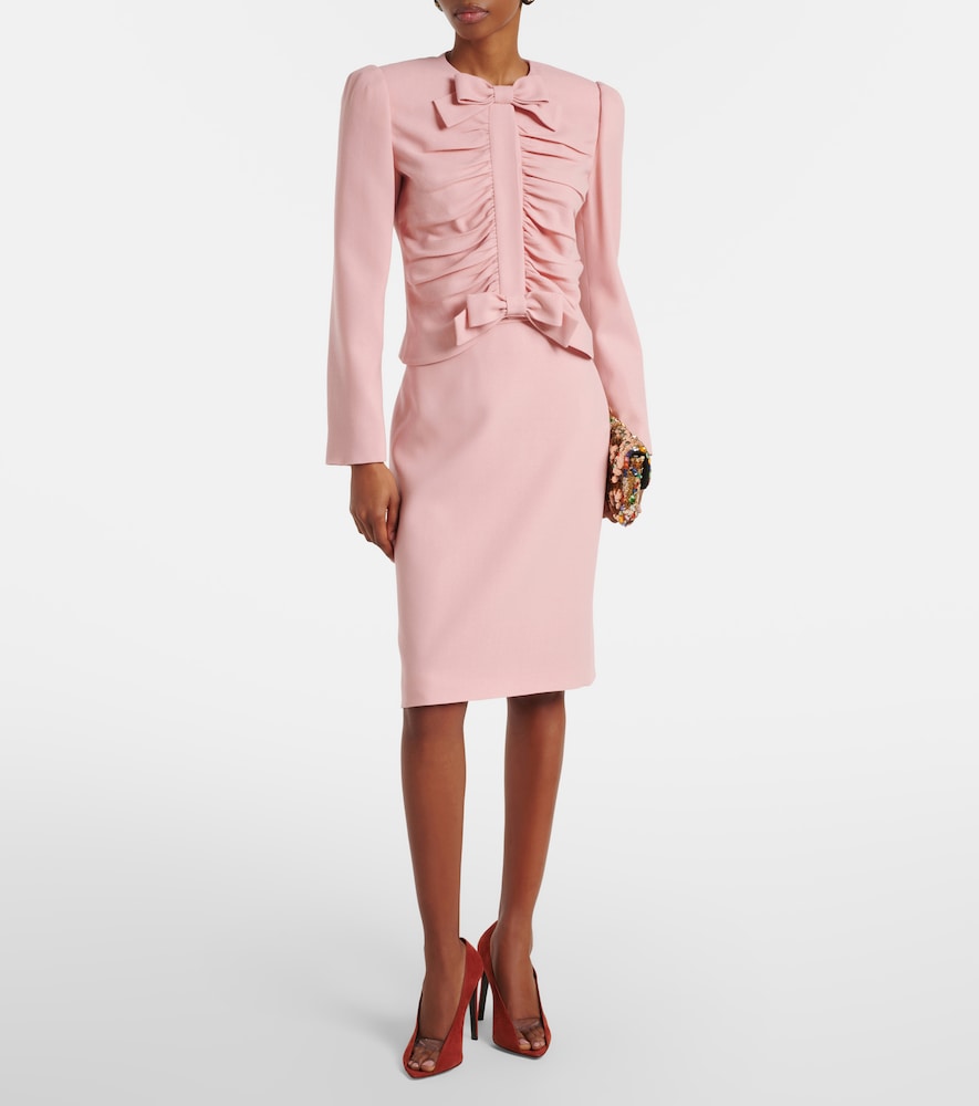  Valentino Valentino Virgin Wool Crepe Jacket 