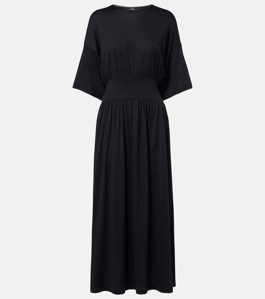 Toteme Cotton and silk midi dress