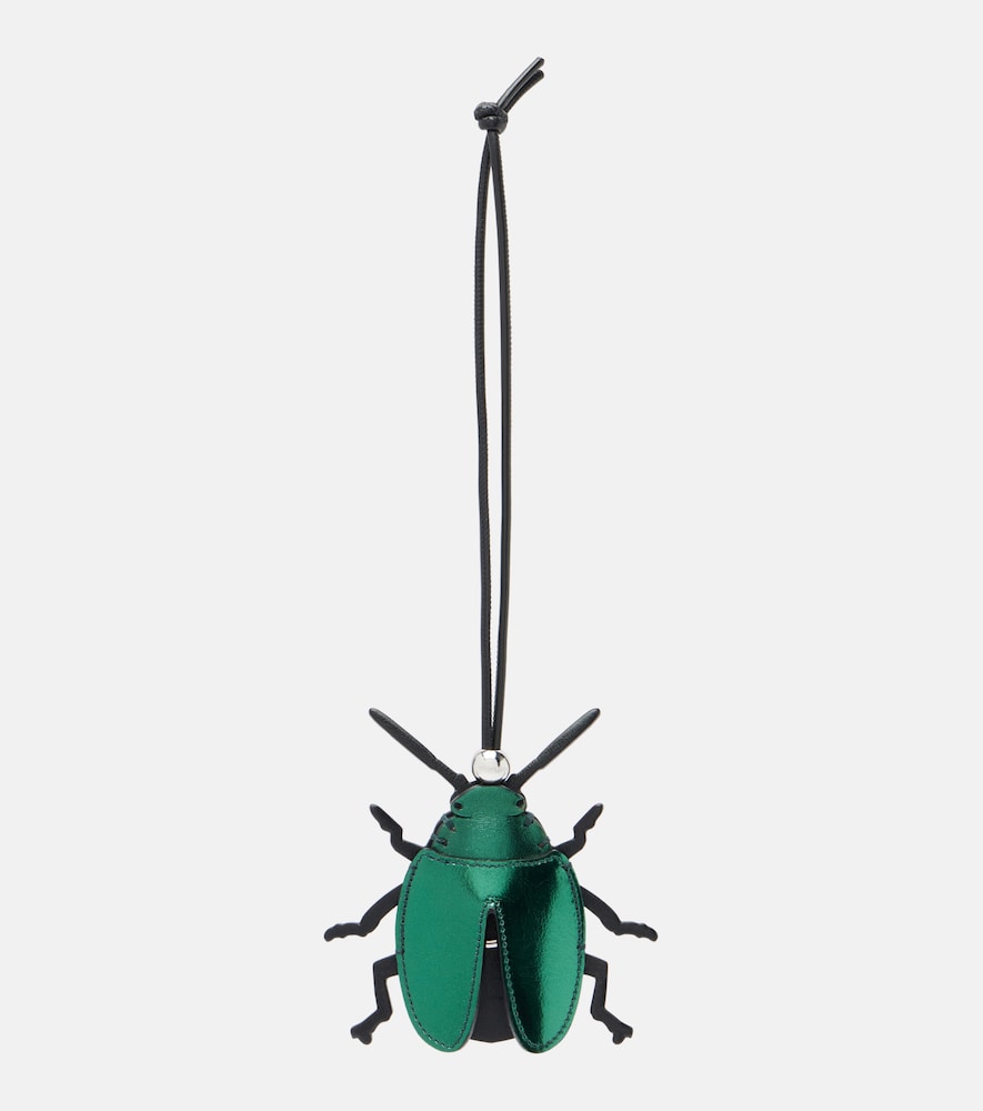JW Anderson Beetle metallic leather bag charm