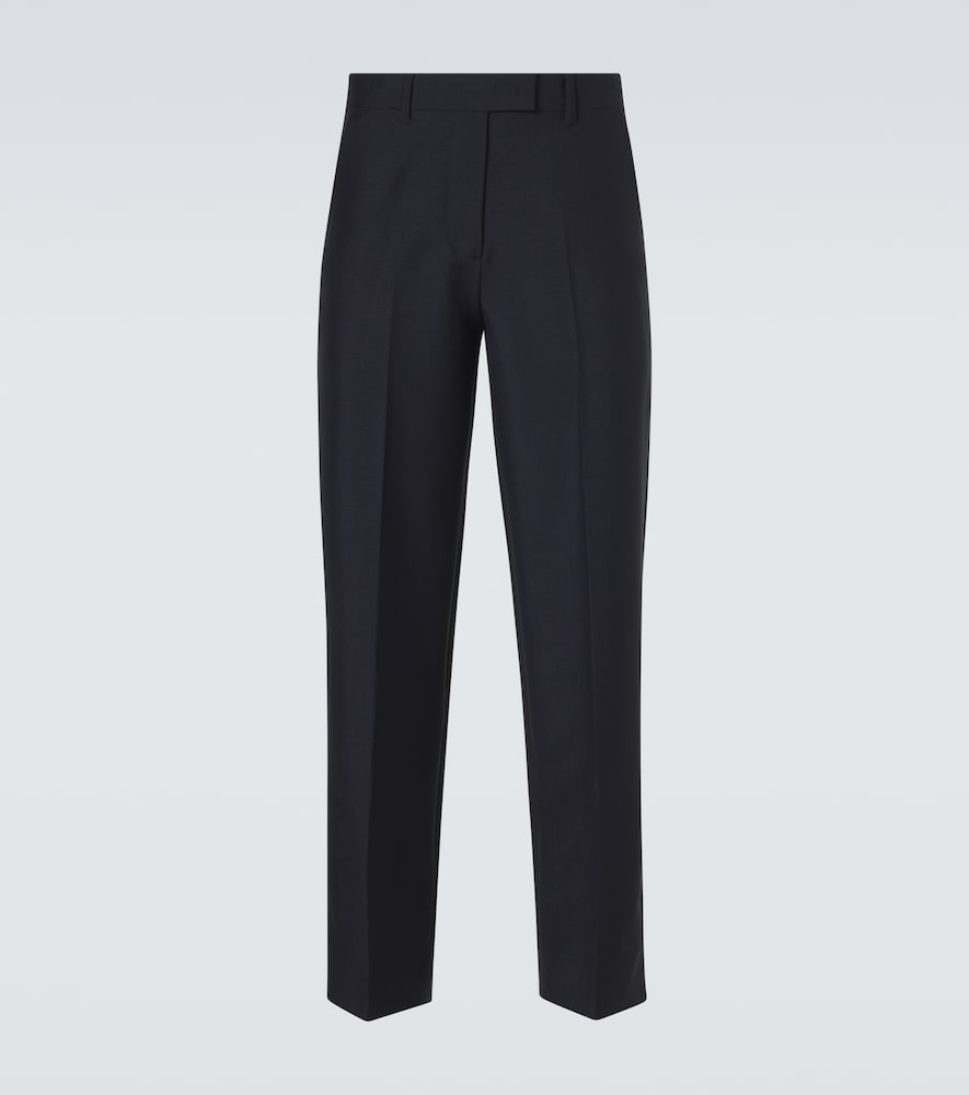 Miu Miu Pleated mohair and wool straight-leg pants